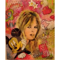 TABLEAU BRIGITTE BARDOT POP ART